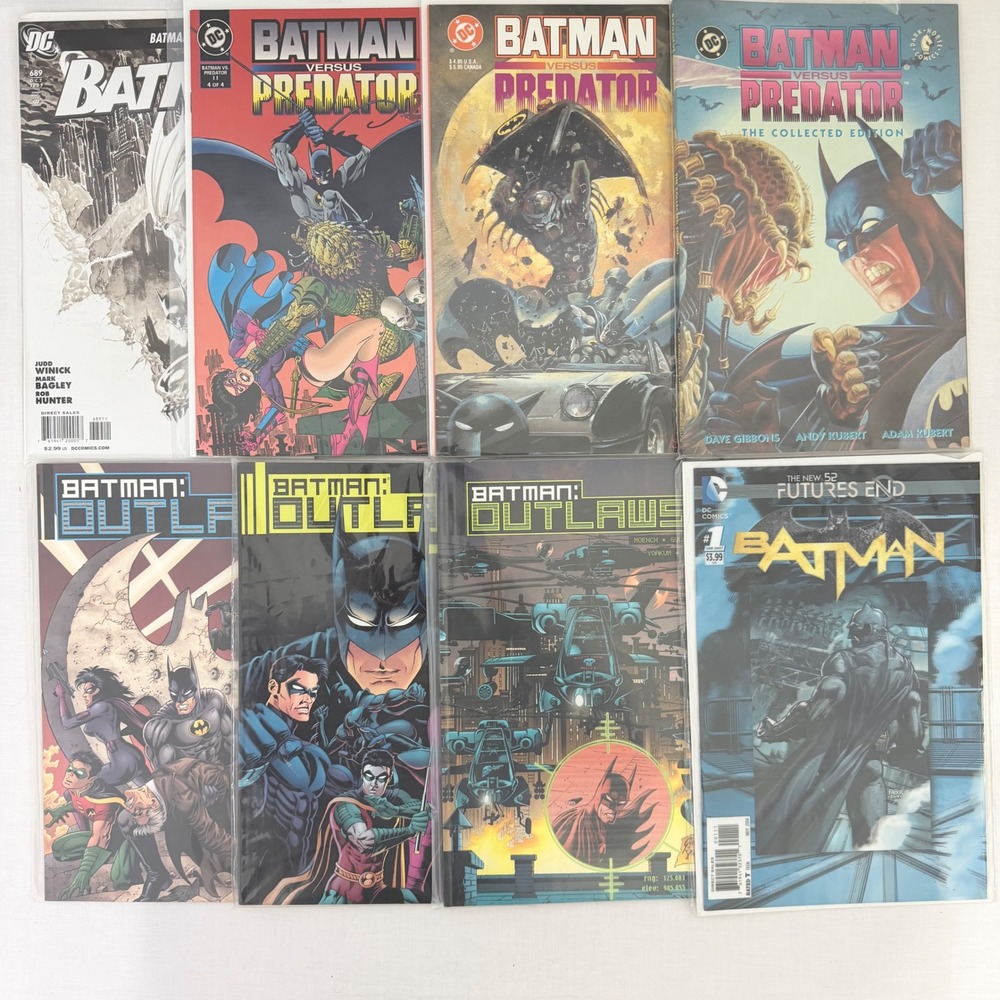 DC Comics Batman Comic Book Lot Predator Outlaws Futures End Dark Horse 8ct